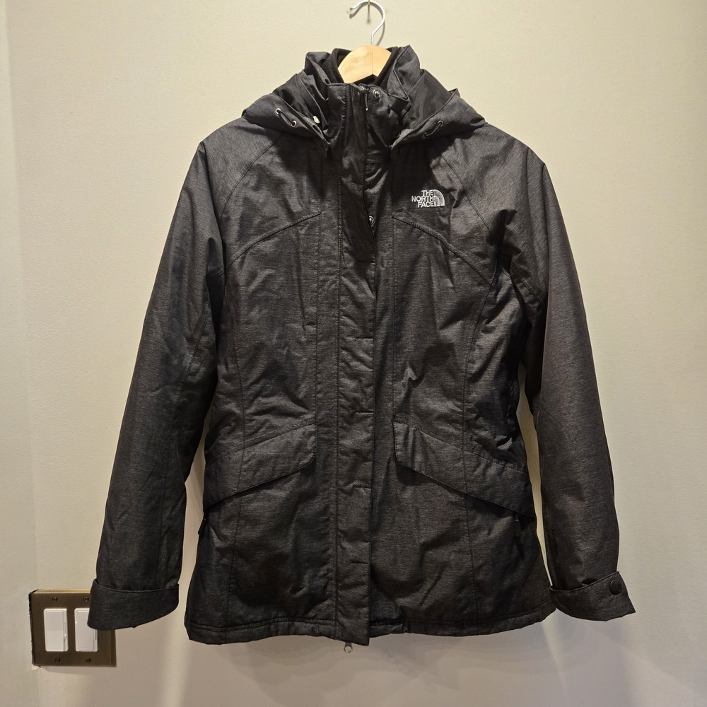 The North Face Hyvent Dark Gray 3 In 1 Jacket.